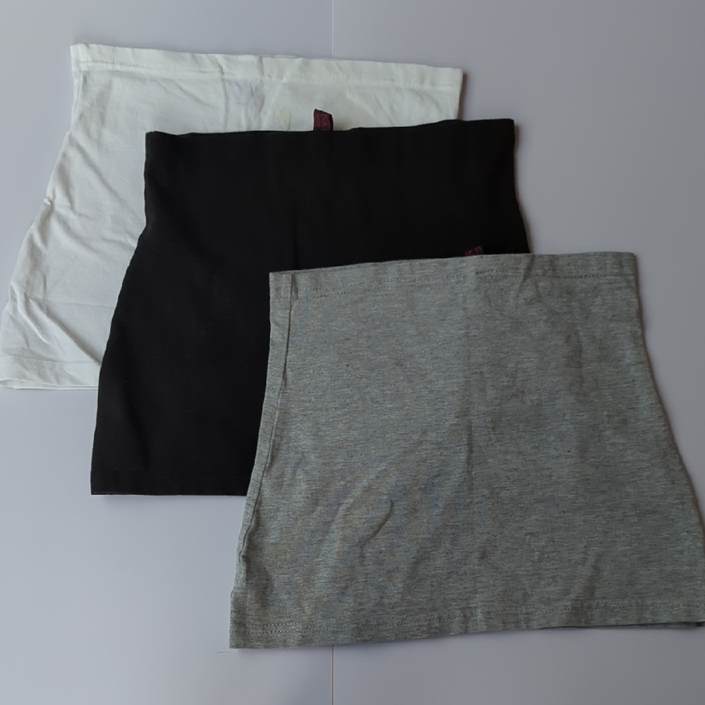 Maternity Band Pants Extender Black, Gray, and White